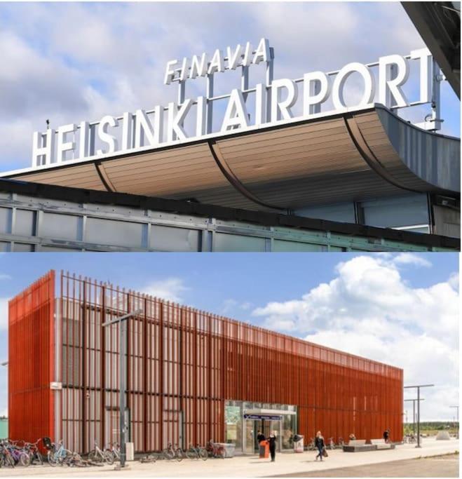 New Studio Cherry Near Helsinki Airport In Kivistoe Vantaa Exterior photo